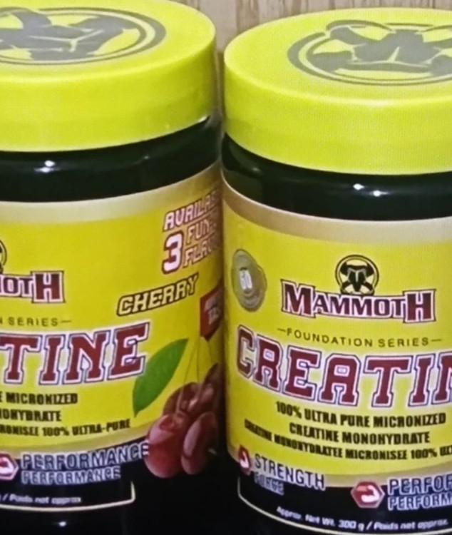 کراتین طعم دار آلبالویی ماموت300گرمی